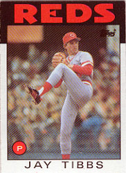 1986 Topps Baseball Cards      176     Jay Tibbs